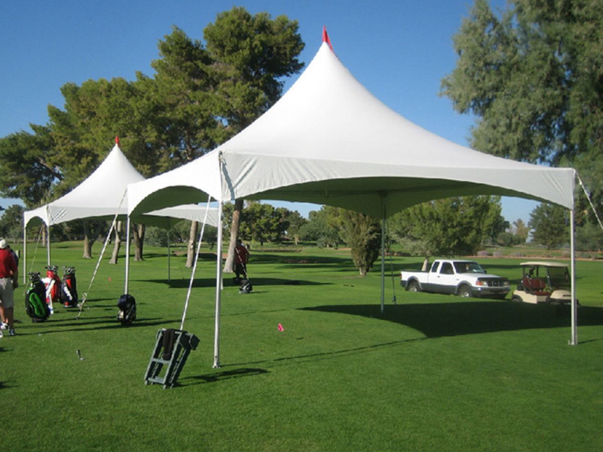 20' x 40' Elite High Peak Tent set up for an event in Connecticut